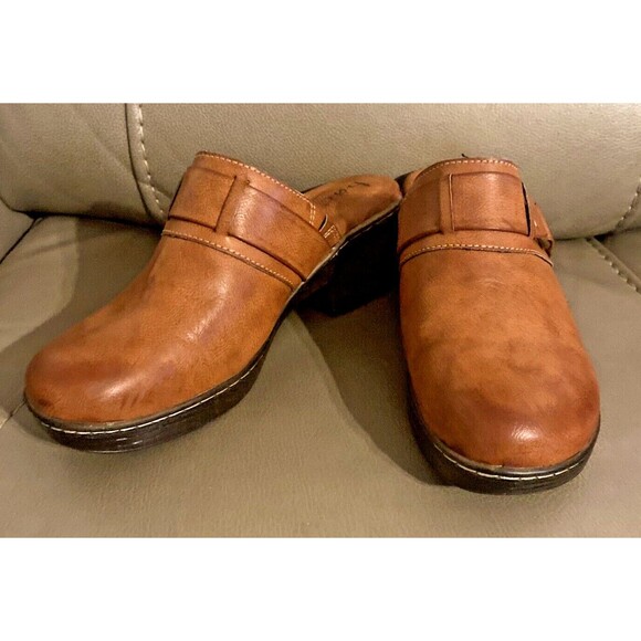 B.O.C. Women's Polly Mule Comfort Clog Brown Faux Leather Size 9M - Picture 5 of 12
